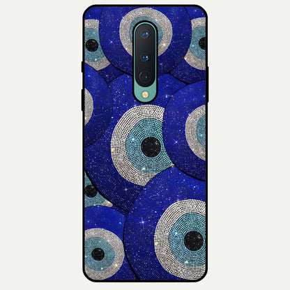  Galaxy Eye Flow Glass Case For OnePlus 8 back cover – full design glossy printed glass finish
