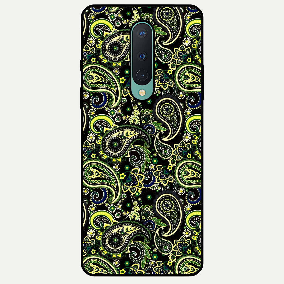  Green Lemon Glass Case For OnePlus 8 back cover – full design glossy printed glass finish