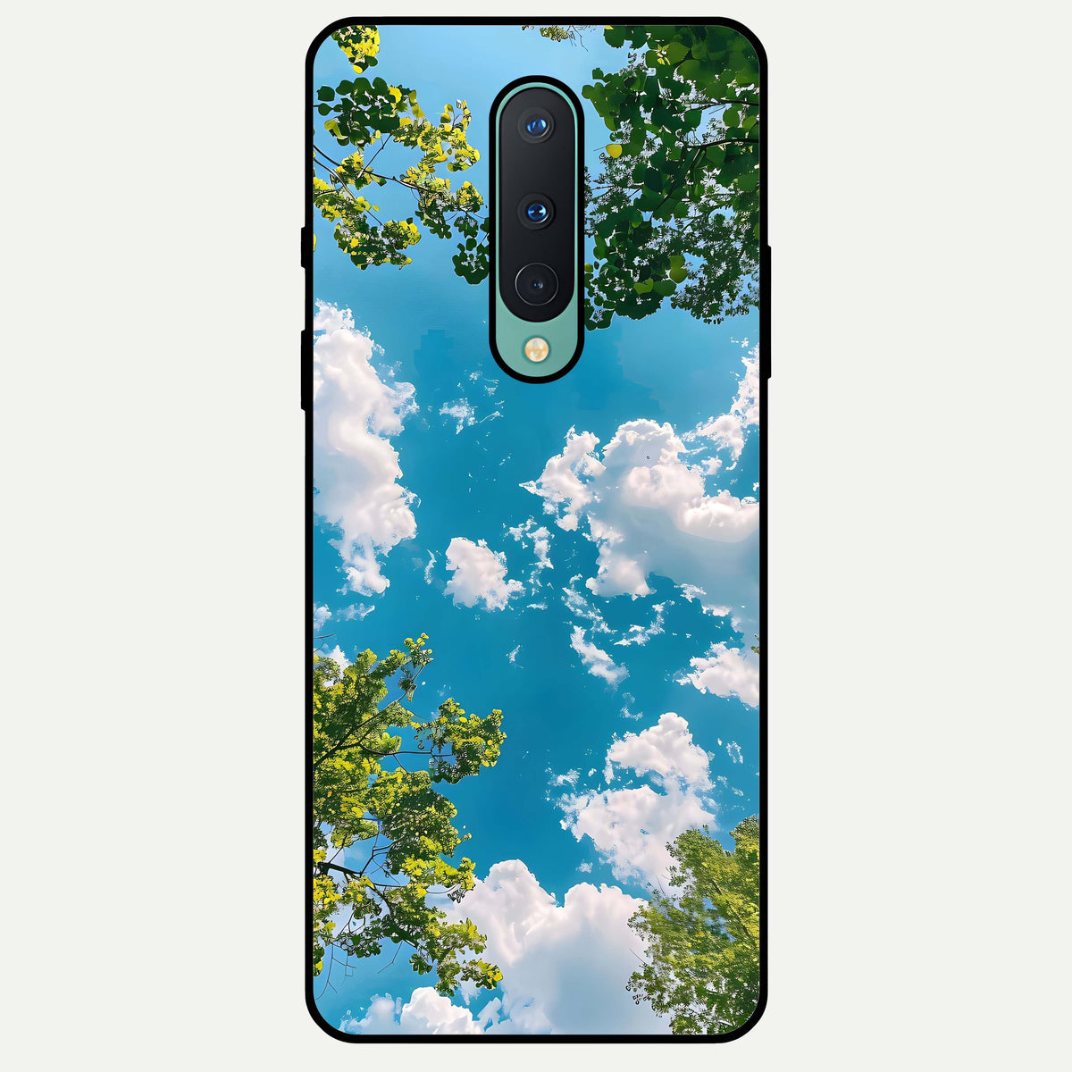  Green Moon Energy Glass Case For OnePlus 8 back cover – full design glossy printed glass finish