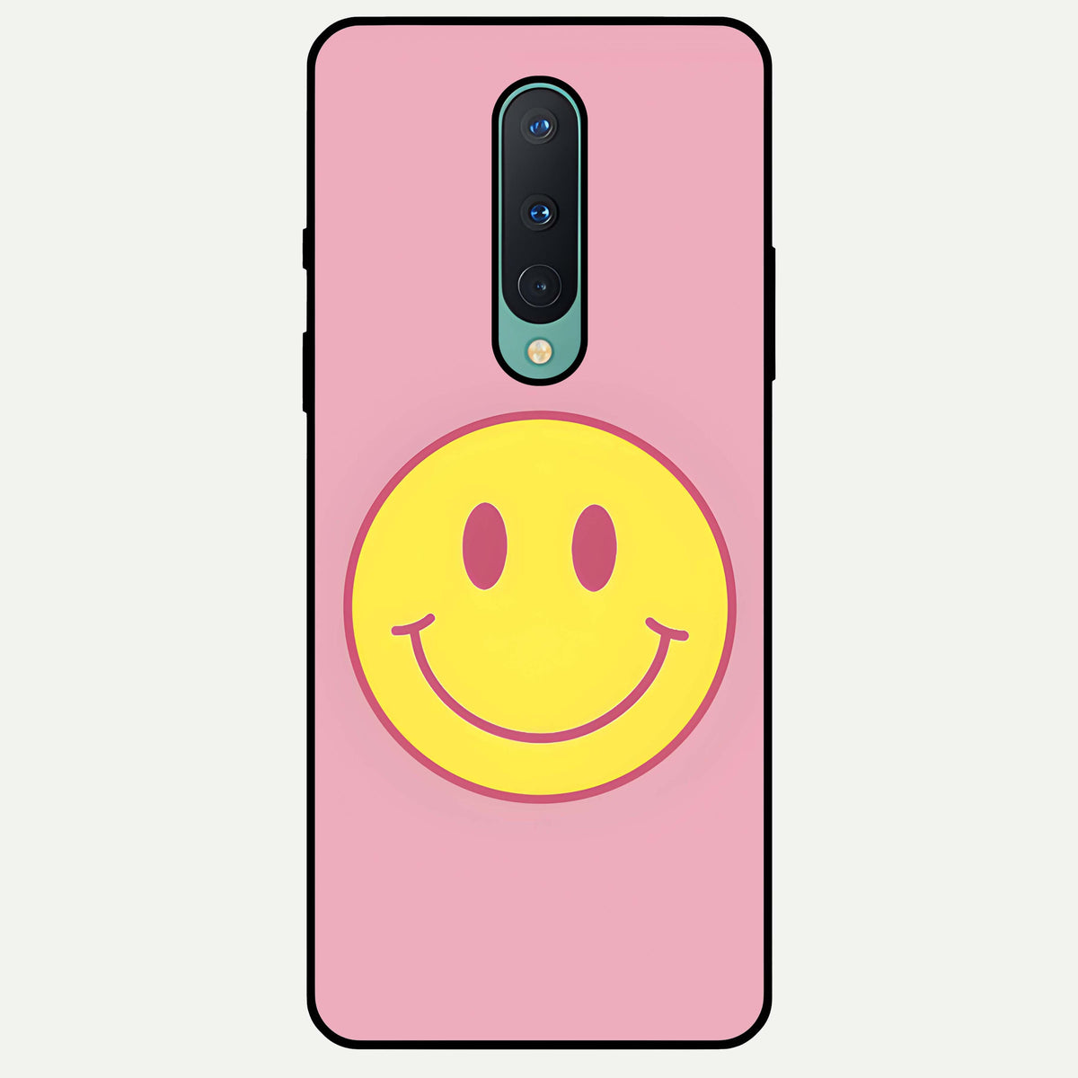  Happy Pink Mood Glass Case For OnePlus 8 back cover – full design glossy printed glass finish