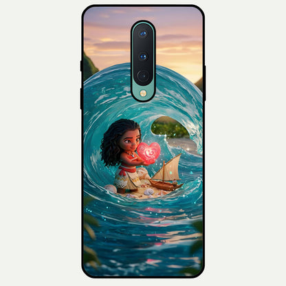  Heart of Ocean Glass Case For OnePlus 8 back cover – full design glossy printed glass finish
