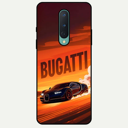  Inferno Bugatti Storm Glass Case For OnePlus 8 back cover – full design glossy printed glass finish