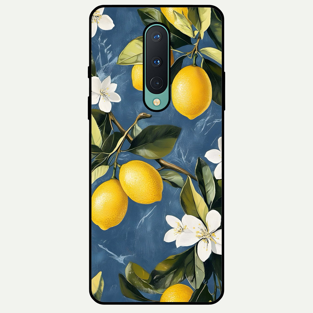 Lemon Dream Garden Glass Case For OnePlus 8 back cover – full design glossy printed glass finish