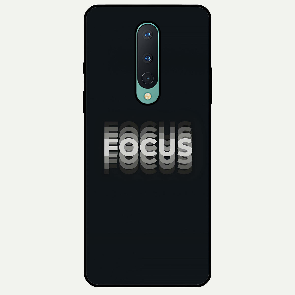  Mono Focus Vision Glass Case For OnePlus 8 back cover – full design glossy printed glass finish