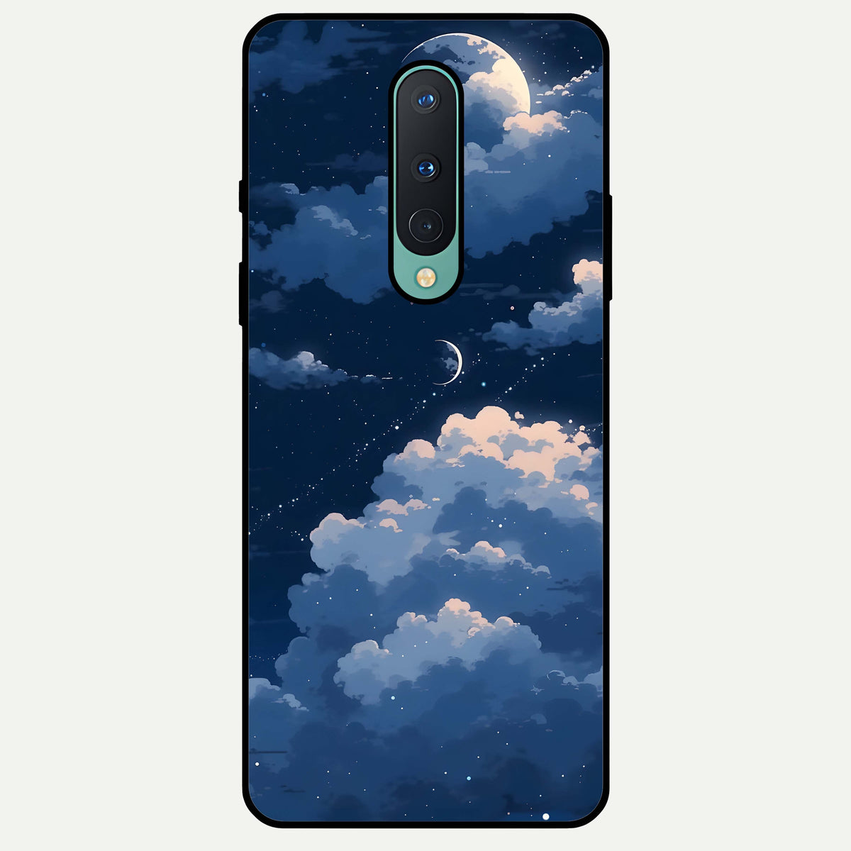  Moon Dream Haze Glass Case For OnePlus 8 back cover – full design glossy printed glass finish