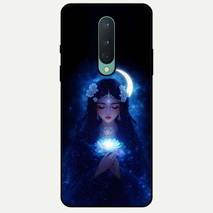  Mystic Moon Queen Glass Case For OnePlus 8 back cover – full design glossy printed glass finish
