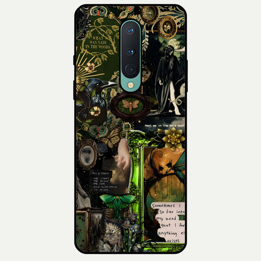  Mystic Woods Secret Glass Case For OnePlus 8 back cover – full design glossy printed glass finish