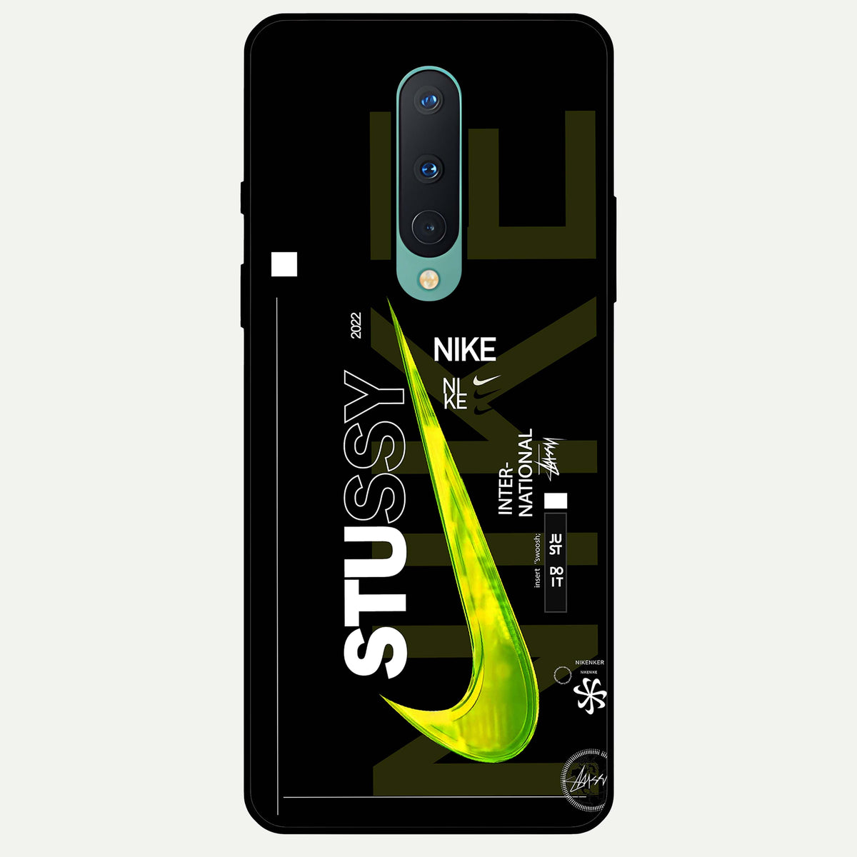  Neon Street Edition Glass Case For OnePlus 8 back cover – full design glossy printed glass finish