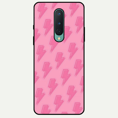  Pink Moo Magic Glass Case For OnePlus 8 back cover – full design glossy printed glass finish