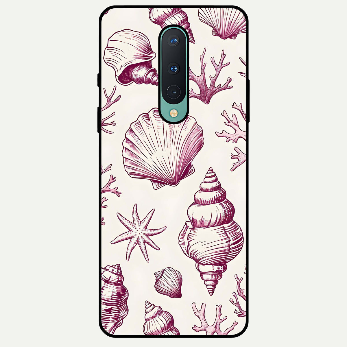  Pink Power Sparks Glass Case For OnePlus 8 back cover – full design glossy printed glass finish