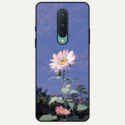  Pink Shells Outline Glass Case For OnePlus 8 back cover – full design glossy printed glass finish