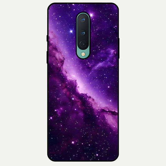  Purple Shade Sky Glass Case For OnePlus 8 back cover – full design glossy printed glass finish