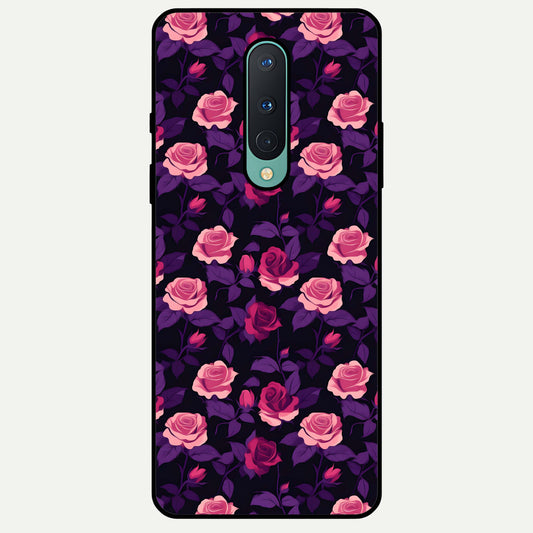  Rose Garden Twilight Glass Case For OnePlus 8 back cover – full design glossy printed glass finish