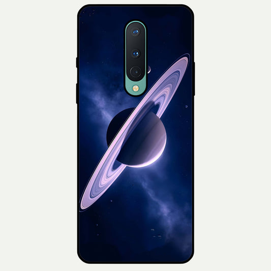  Saturn Ring Mystique Glass Case For OnePlus 8 back cover – full design glossy printed glass finish