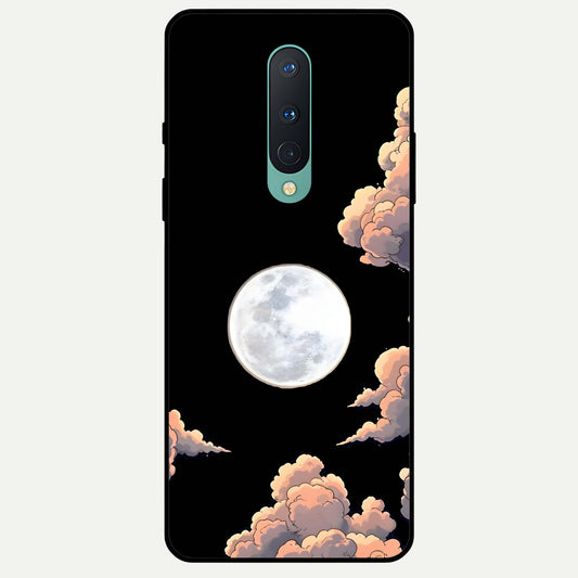  Shade Cloud Moon Glass Case For OnePlus 8 back cover – full design glossy printed glass finish