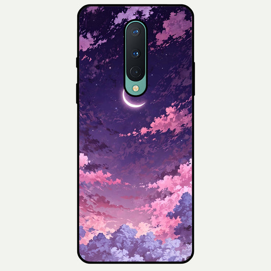  Sky Drift Clouds Glass Case For OnePlus 8 back cover – full design glossy printed glass finish