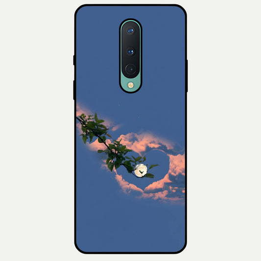  Sky Under Tree Glass Case For OnePlus 8 back cover – full design glossy printed glass finish