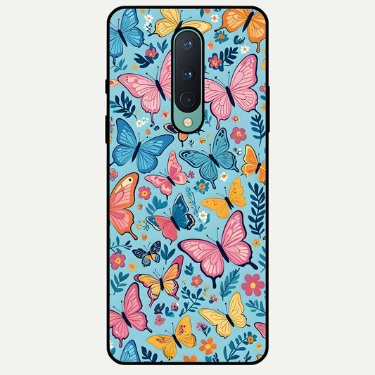  Spring Wing Garden Glass Case For OnePlus 8 back cover – full design glossy printed glass finish