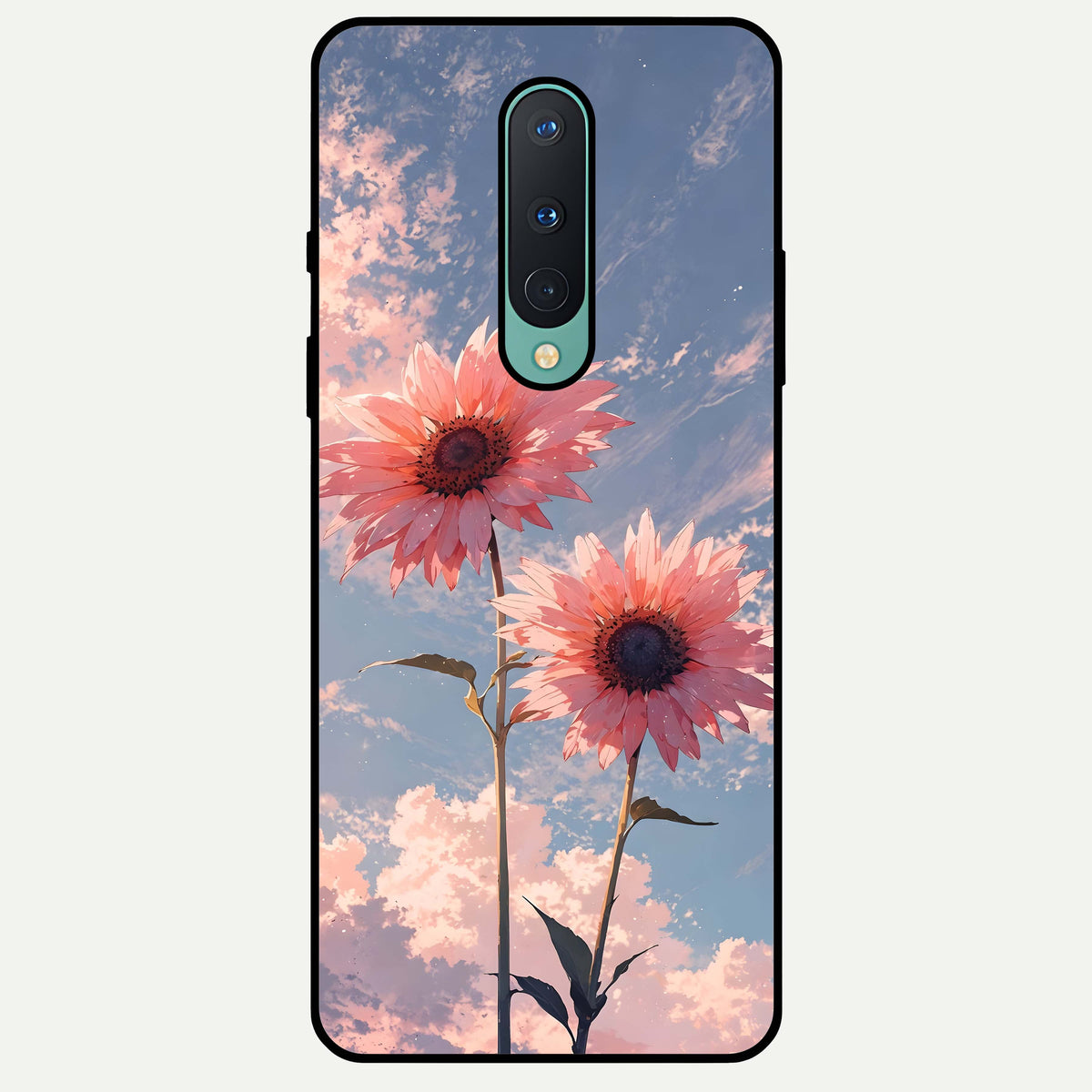  Sun Moon Balance Glass Case For OnePlus 8 back cover – full design glossy printed glass finish