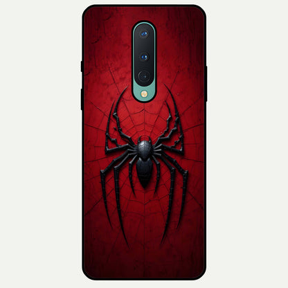  Superhero Web Emblem Glass Case For OnePlus 8 back cover – full design glossy printed glass finish