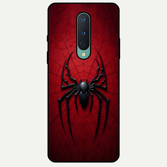  Superhero Web Emblem Glass Case For OnePlus 8 back cover – full design glossy printed glass finish