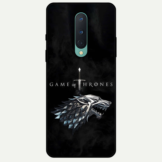  Throne Wolf Legacy Glass Case For OnePlus 8 back cover – full design glossy printed glass finish