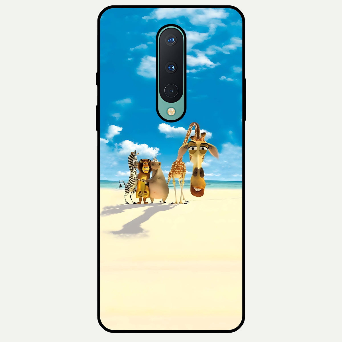 Tropical Fun Squad Glass Case For OnePlus 8 back cover – full design glossy printed glass finish