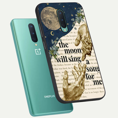  Aesthetic Divine phone case For OnePlus 8 showing premium glass back cover with detailed artwork