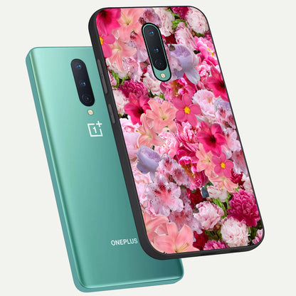  Bloom Crush Fantasy phone case For OnePlus 8 showing premium glass back cover with detailed artwork