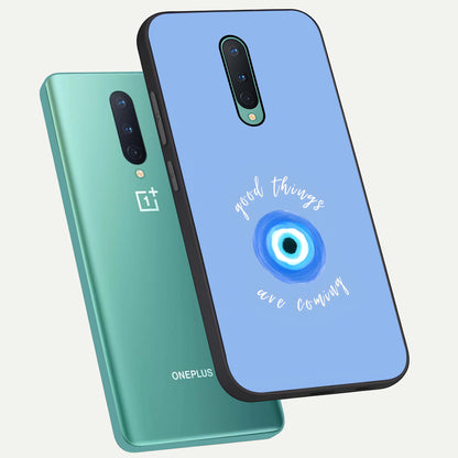  Bright Future Ahead phone case For OnePlus 8 showing premium glass back cover with detailed artwork
