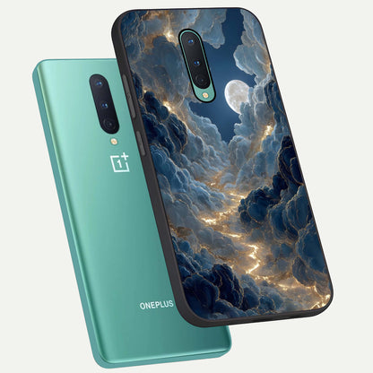  Celestial Cloud Road phone case For OnePlus 8 showing premium glass back cover with detailed artwork
