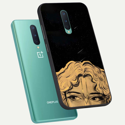  Celestial Gods Plan phone case For OnePlus 8 showing premium glass back cover with detailed artwork