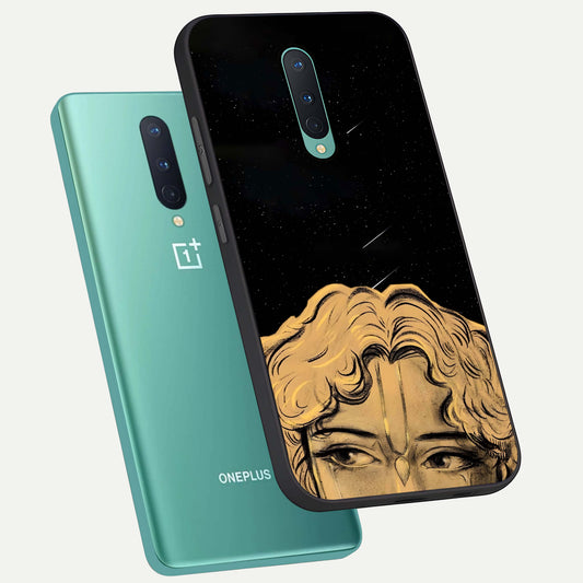  Celestial Gods Plan phone case For OnePlus 8 showing premium glass back cover with detailed artwork