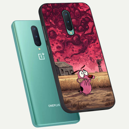  Courage Under Sky phone case For OnePlus 8 showing premium glass back cover with detailed artwork