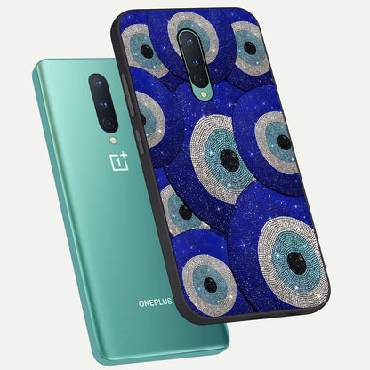  Galaxy Eye Flow phone case For OnePlus 8 showing premium glass back cover with detailed artwork