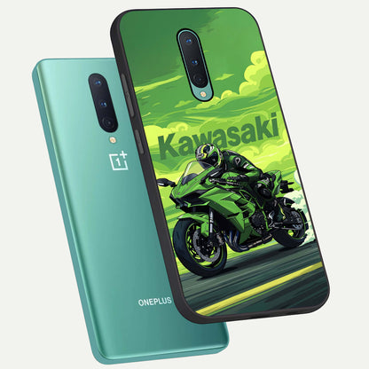  Greenery Sky phone case For OnePlus 8 showing premium glass back cover with detailed artwork