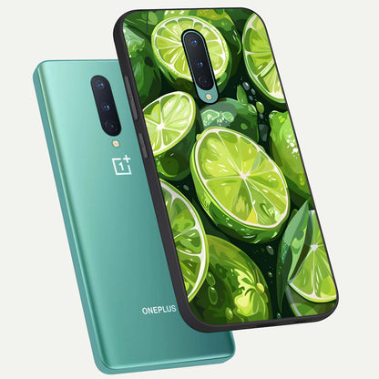  Green Kawasaki phone case For OnePlus 8 showing premium glass back cover with detailed artwork