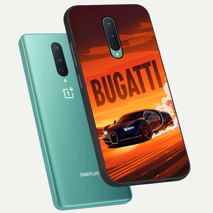  Inferno Bugatti Storm phone case For OnePlus 8 showing premium glass back cover with detailed artwork
