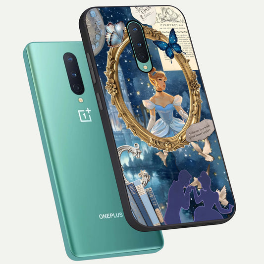  Midnight Queen phone case For OnePlus 8 showing premium glass back cover with detailed artwork