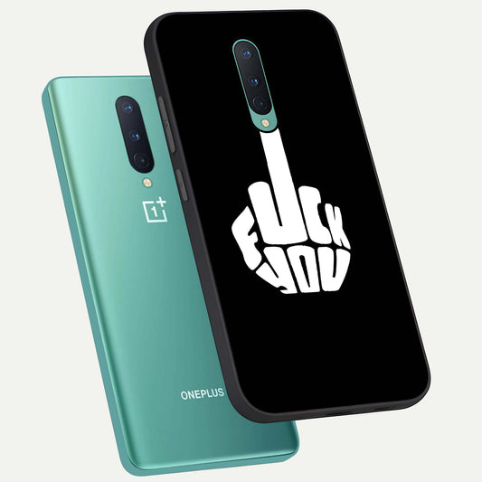  Rebel Mode On phone case For OnePlus 8 showing premium glass back cover with detailed artwork