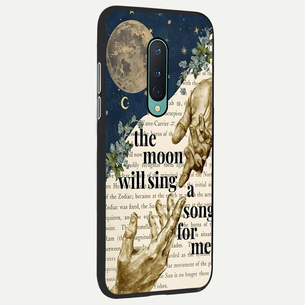  Aesthetic Divine back cover For OnePlus 8 slim fit glass case with vibrant aesthetic design
