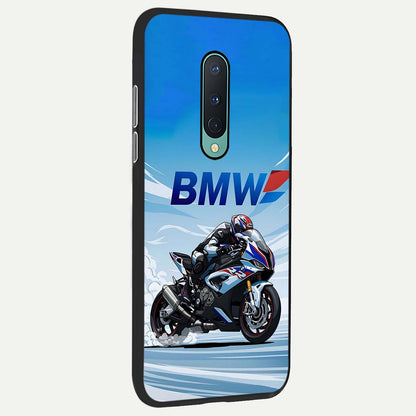 BMW Power Drift back cover For OnePlus 8 slim fit glass case with vibrant aesthetic design