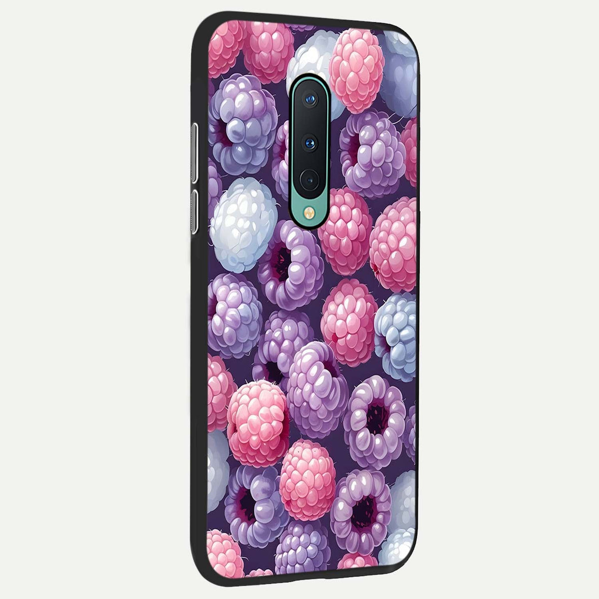 Berry Candy Pop back cover For OnePlus 8 slim fit glass case with vibrant aesthetic design