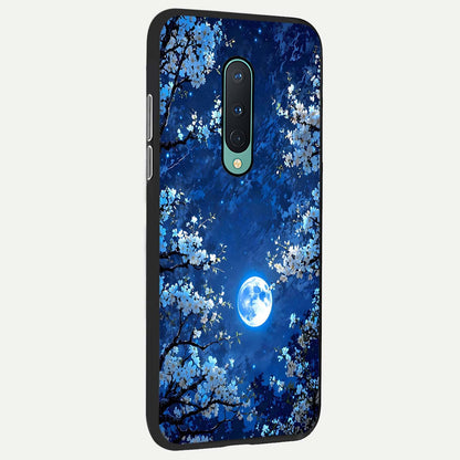  Blossom Moonlight Sky back cover For OnePlus 8 slim fit glass case with vibrant aesthetic design