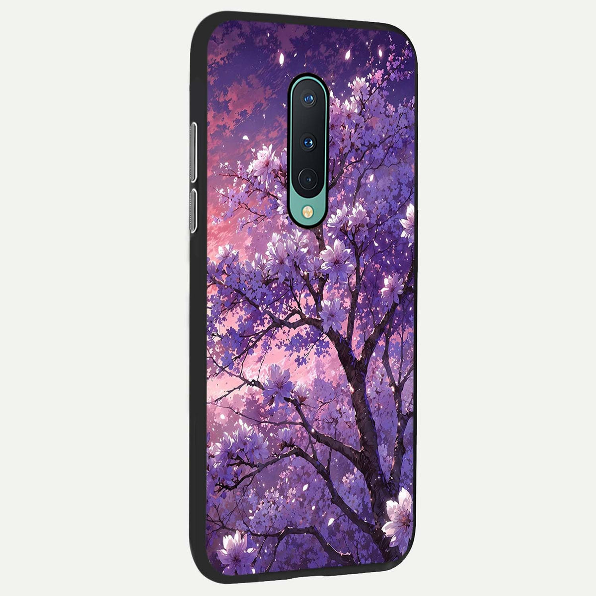  Blossom Tree back cover For OnePlus 8 slim fit glass case with vibrant aesthetic design