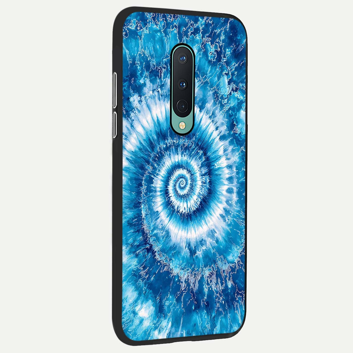  Blue Galaxy Wave back cover For OnePlus 8 slim fit glass case with vibrant aesthetic design