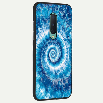  Blue Galaxy Wave back cover For OnePlus 8 slim fit glass case with vibrant aesthetic design