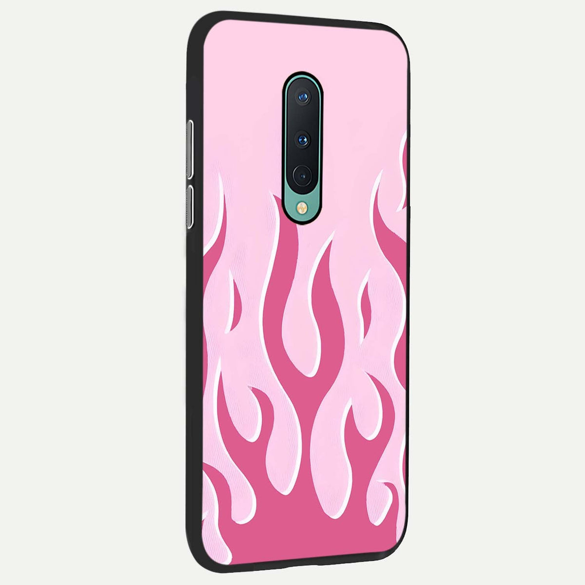 Blush Flame Energy back cover For OnePlus 8 slim fit glass case with vibrant aesthetic design
