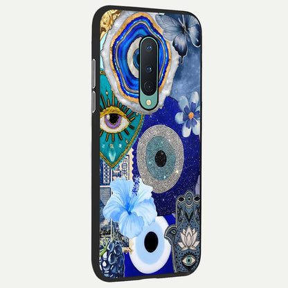  Celestial Blue Vision back cover For OnePlus 8 slim fit glass case with vibrant aesthetic design