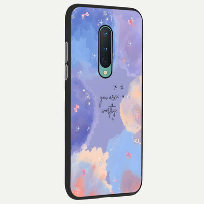  Celestial Cloud Magic back cover For OnePlus 8 slim fit glass case with vibrant aesthetic design